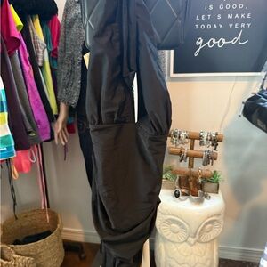 NWOT Black One-Piece Swimsuit | Ruched Sides | Safety Liner Attached | Size XL